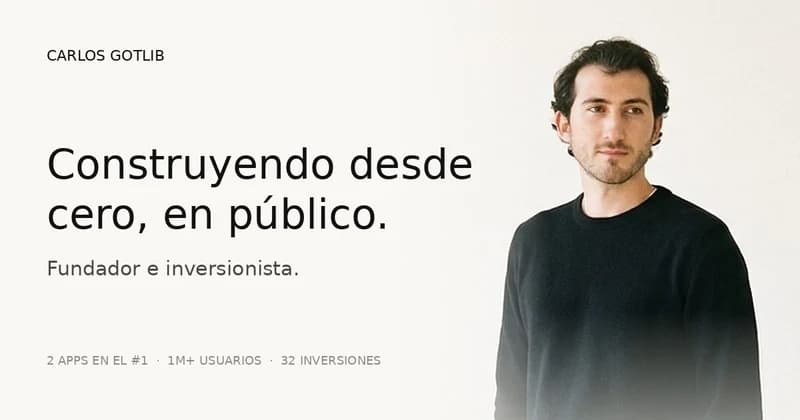Carlos Gotlib, fundador e inversionista
